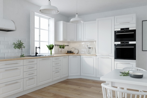 Kuchnia Verona matowe wykończenie kolor biały – zestaw