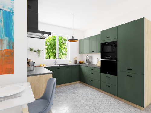 Fronty laminowane w kolorze: ZIELEŃ LABRADOR