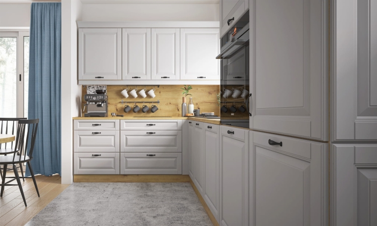 Propozycje kolorów frontów z palety RAL: 7047, ICA: 0237.