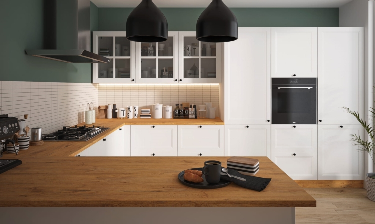 Propozycje kolorów frontów z palety RAL: 9003 - biały ciepły, 9016 - biały zimny.