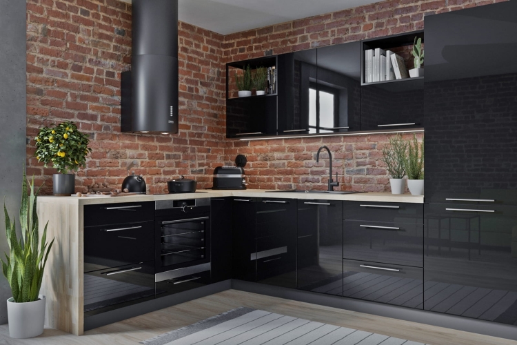 Fronty akrylowe w kolorze: CZARNY