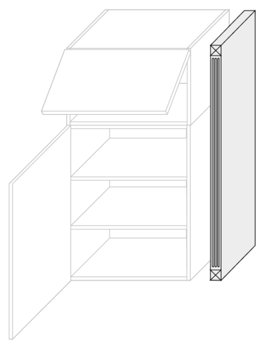 Pilaster lakierowany PLS 04