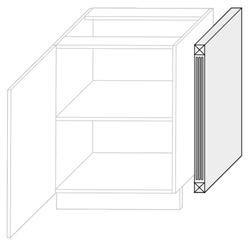 Pilaster lakierowany PLS 05