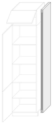 Pilaster lakierowany PLS 08