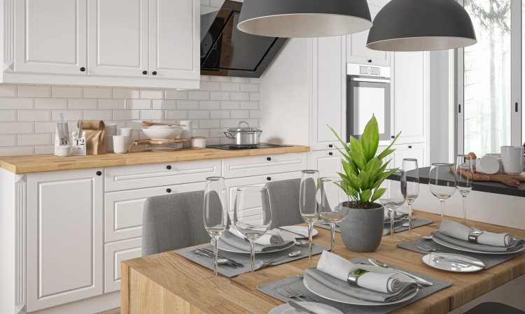 Propozycje kolorów frontów z palety RAL: 9003 - biały ciepły, 9016 - biały zimny.