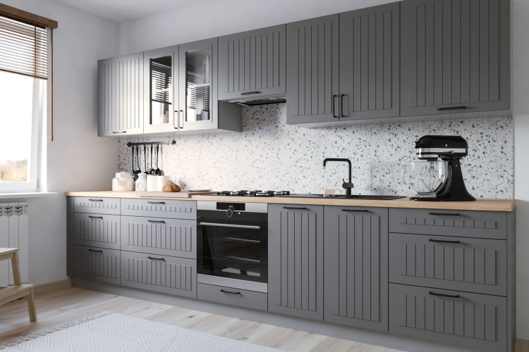 Propozycje kolorów frontów z palety RAL: 7037, 7042, 7045.