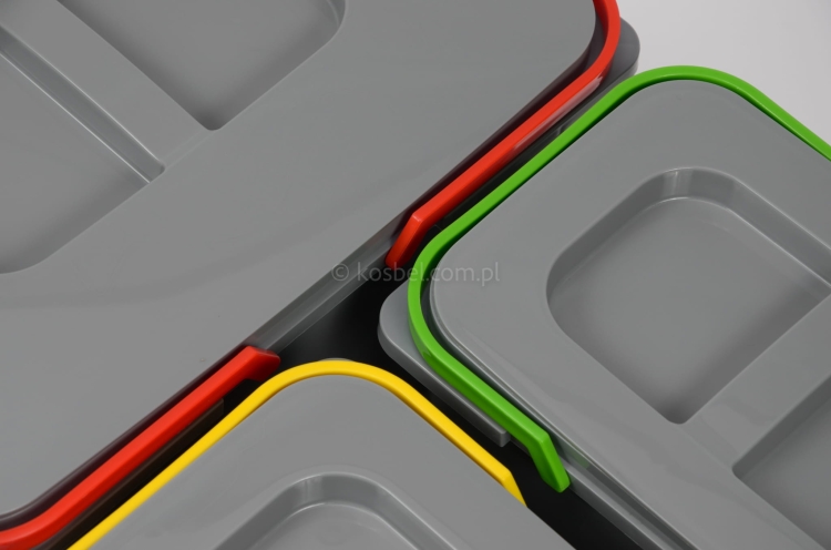 Pojemnik na odpady PRAKTIKO 60 potrójny