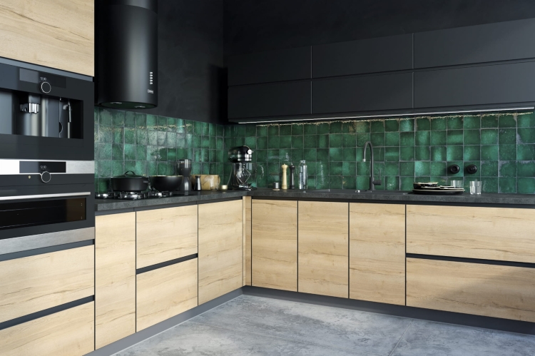 Kuchnia laminowana Barcelona – praktyczny zestaw mebli do nowoczesnych wnętrz.