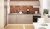 System mebli kuchennych Quatro - kolor beige mat – nowoczesny design