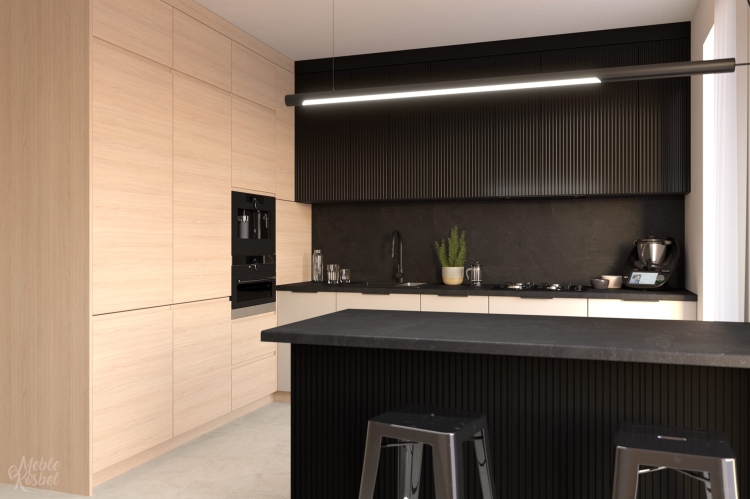 Zestaw mebli kuchennych Madera, laminowanych – nowoczesna i funkcjonalna zabudowa do każdej kuchni