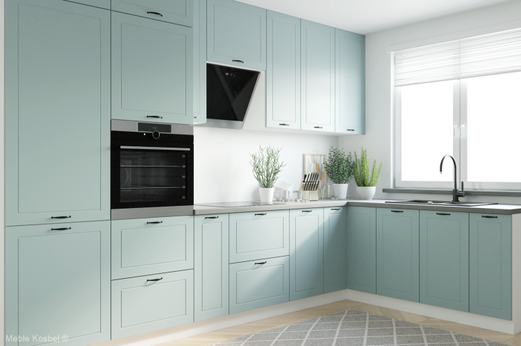 Kuchnia matowa Quatro kolor mint – idealna do nowoczesnego wnętrza