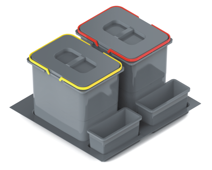 Pojemnik na odpady PRAKTIKO 60 podwójny